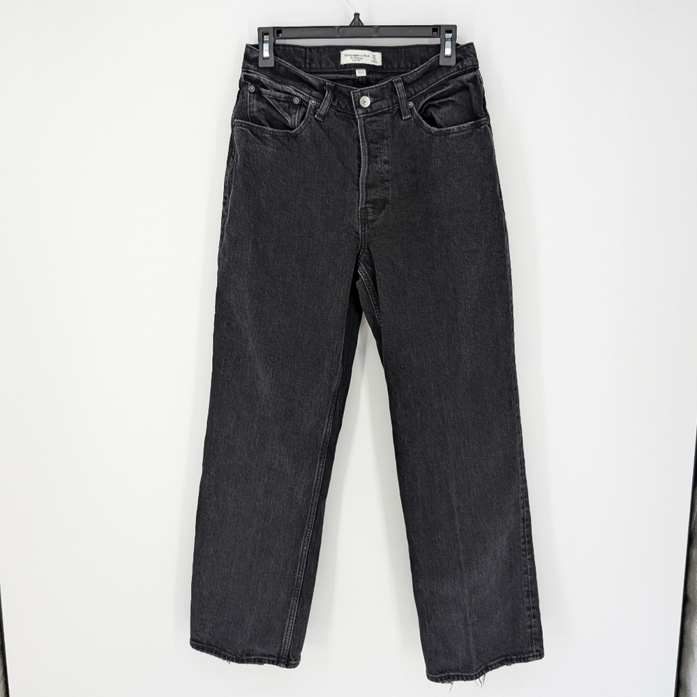 Abercrombie & Fitch The 90's Baggy Low Rise Jeans Curve Love Button Fly 27 / 4S